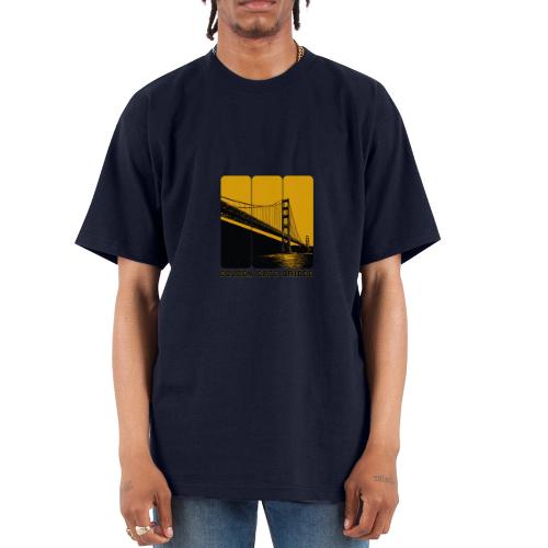 Golden Gate Bold Icon - Unisex Oversized Heavyweight T-Shirt