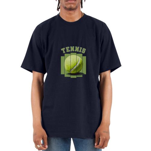 Tennis Minimal - Unisex Oversized Heavyweight T-Shirt