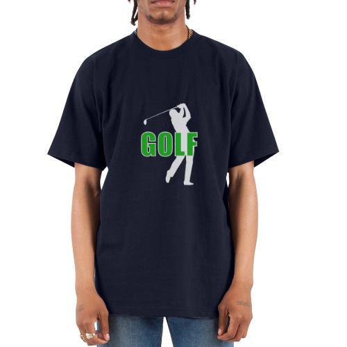 Golf: Classic Golf Motion - Unisex Oversized Heavyweight T-Shirt