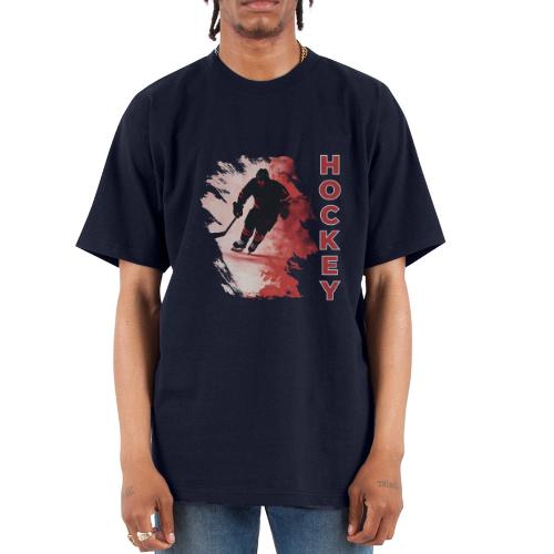 Hockey Fire - Unisex Oversized Heavyweight T-Shirt