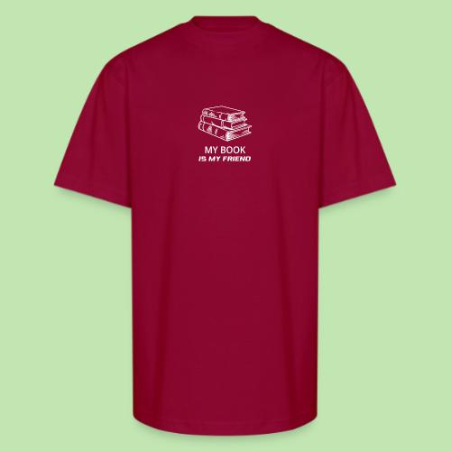 book lover t-shirt, book day shirt, my book is my - Unisex Oversized Heavyweight T-Shirt