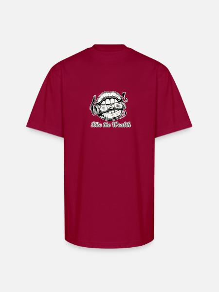 The wealth - Unisex Oversized Heavyweight T-Shirt - cardinal
