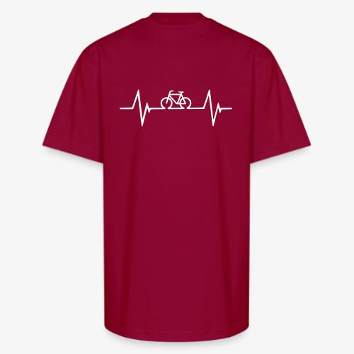 Bicycle Hearbeat - Unisex Oversized Heavyweight T-Shirt