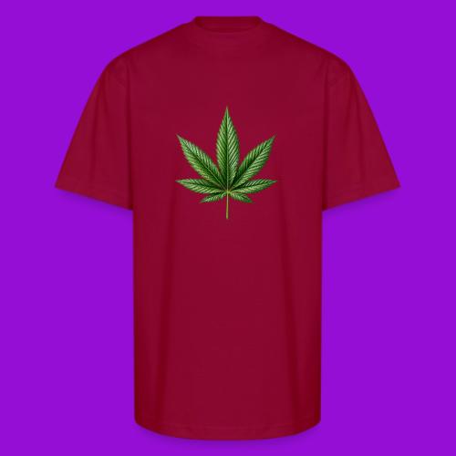 Cannabis Leaf - Unisex Oversized Heavyweight T-Shirt