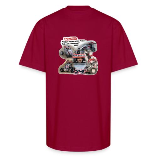 Luke Hall - Eldora Speedway FFN#1 Design 1 - Unisex Oversized Heavyweight T-Shirt