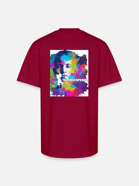 silence speaks - Unisex Oversized Heavyweight T-Shirt - cardinal