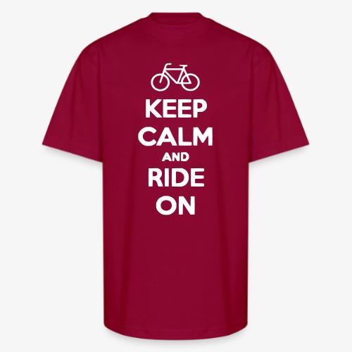 keep_calm_and_ride_on - Unisex Oversized Heavyweight T-Shirt