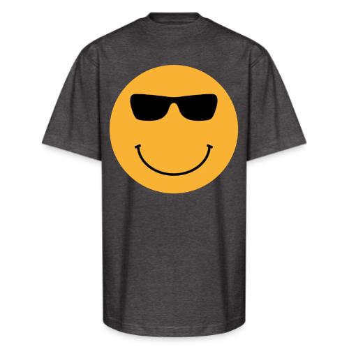 Orange Face with Sunglasses - Unisex Oversized Heavyweight T-Shirt
