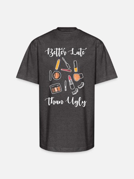 Make-up Cosmetics Saying Funny - Unisex Oversized Heavyweight T-Shirt - charcoal grey