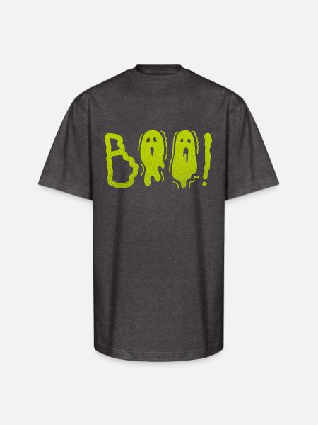 Boo - Unisex Oversized Heavyweight T-Shirt - charcoal grey
