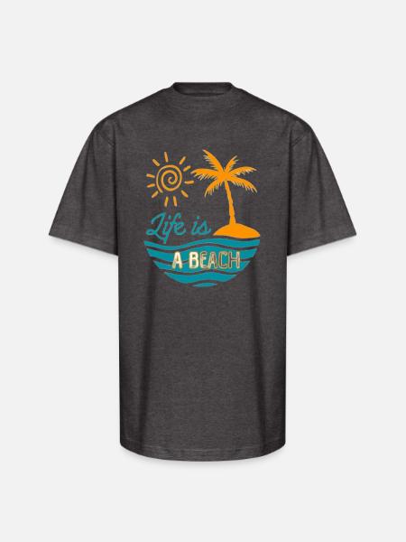 Abstract Serenity - Unisex Oversized Heavyweight T-Shirt - charcoal grey