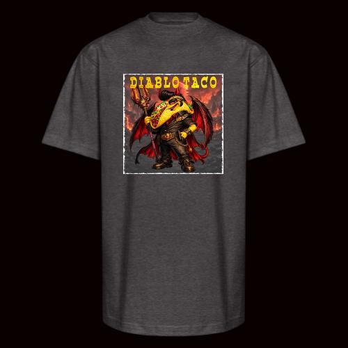 The Diablo Taco Spicy Demon Character - Unisex Oversized Heavyweight T-Shirt