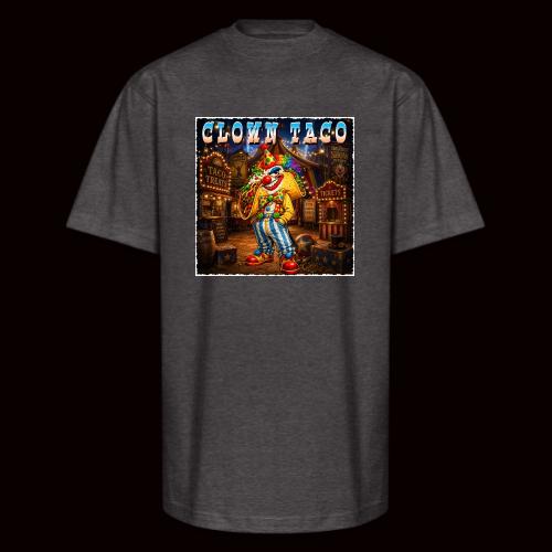 The Clown Taco Circus Humor Character - Unisex Oversized Heavyweight T-Shirt