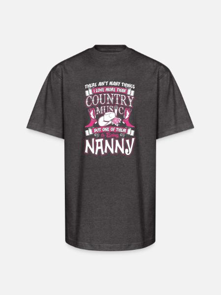 Country Music Nanny - Unisex Oversized Heavyweight T-Shirt - charcoal grey