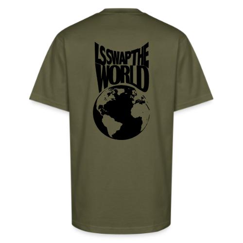 LS Swap the World (Front & Back) - Unisex Oversized Heavyweight T-Shirt
