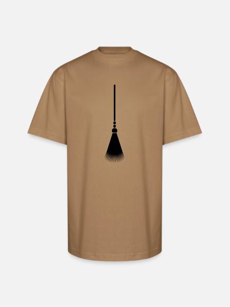 broom - Unisex Oversized Heavyweight T-Shirt - khaki