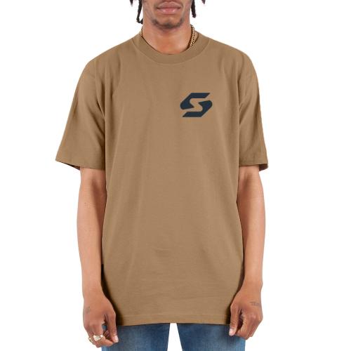 black snap logo - Unisex Oversized Heavyweight T-Shirt