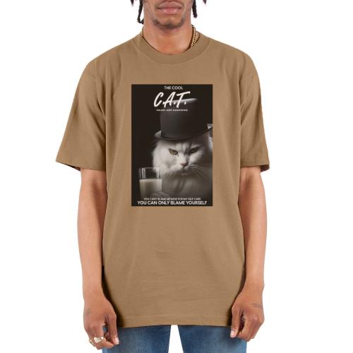The Cool Cat - Unisex Oversized Heavyweight T-Shirt