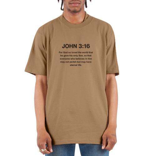 John 3:16 Christian Apparel – Bible Verse Clothing - Unisex Oversized Heavyweight T-Shirt