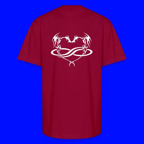 Polydragon (white) - Unisex Oversized Heavyweight T-Shirt