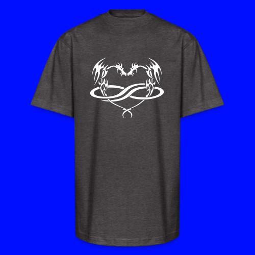 Polydragon (white) - Unisex Oversized Heavyweight T-Shirt