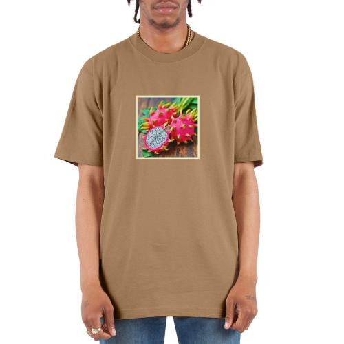 Vibrant Dragon Fruit Beauty Design - Unisex Oversized Heavyweight T-Shirt