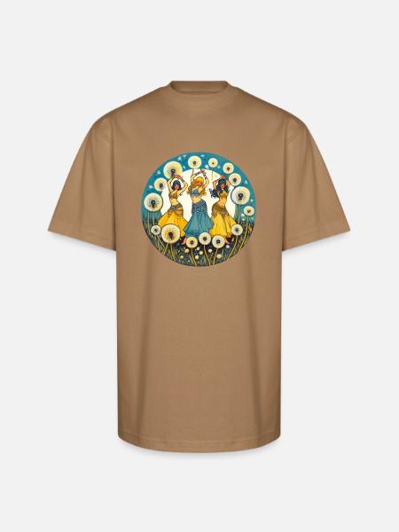 Belly Dancers - Unisex Oversized Heavyweight T-Shirt - khaki