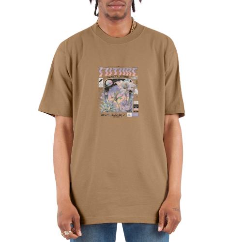 Future Nature Retro-Futuristic - Unisex Oversized Heavyweight T-Shirt