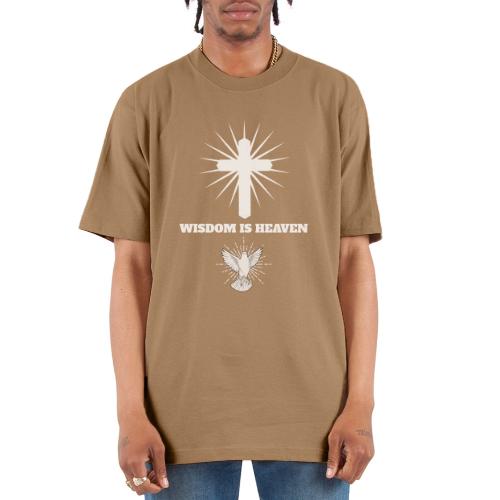 Wisdom is Heaven - Unisex Oversized Heavyweight T-Shirt