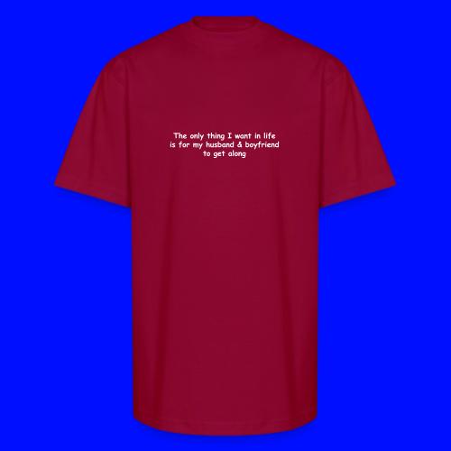 Get Along - Husband & Boyfriend - Unisex Oversized Heavyweight T-Shirt