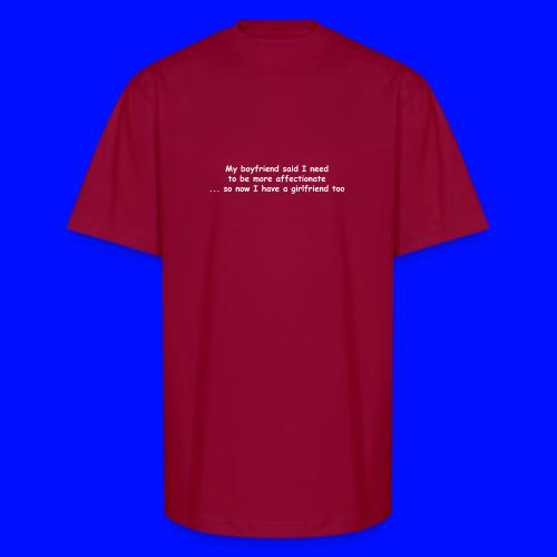 Affectionate - Boyfriend & Girlfriend - Unisex Oversized Heavyweight T-Shirt