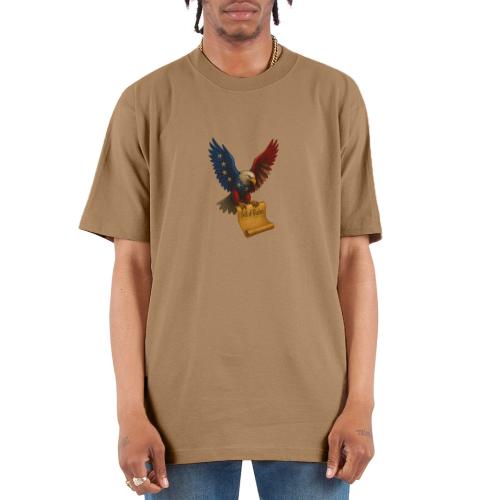 Bill of Rights Bald Eagle - Unisex Oversized Heavyweight T-Shirt
