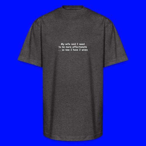 Affectionate - 2 Wives - Unisex Oversized Heavyweight T-Shirt