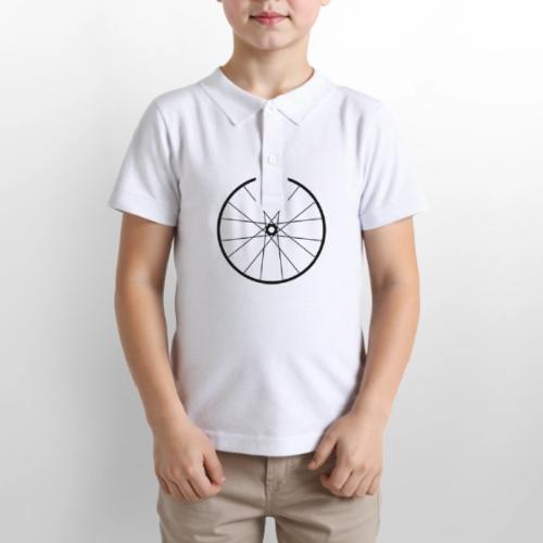 Bicycle Wheel - Gildan Kid's 50/50 Jersey Polo
