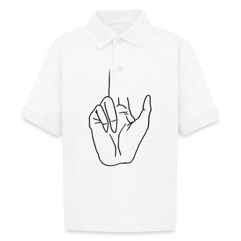 blessing - Gildan Kid's 50/50 Jersey Polo - white - Front - Braiden (125cm)