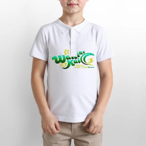 Wahine Kai Hawaii Vector V1 - Gildan Kid's 50/50 Jersey Polo
