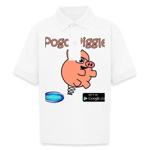 Pogo Piggle - Gildan Kid's 50/50 Jersey Polo