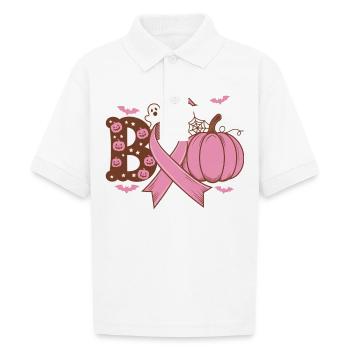 Boo Fighter - Gildan Kid's 50/50 Jersey Polo - white - Front - Braiden (125cm)