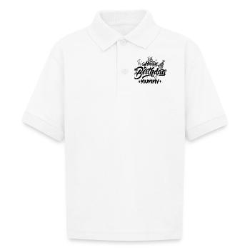Happy birthday mummy - Gildan Kid's 50/50 Jersey Polo - white - Front - Braiden (125cm)
