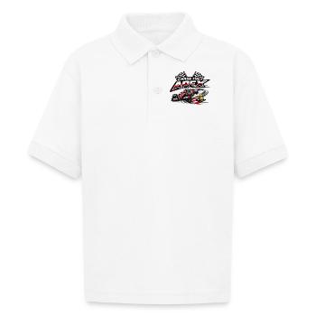 Chase the Apex Racing Graphic - Gildan Kid's 50/50 Jersey Polo - white - Front - Braiden (125cm)