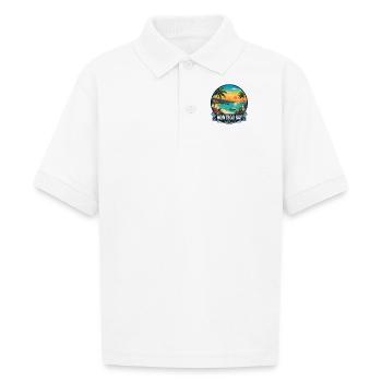 Montego Bay Jamaica Caribbean Beach - Gildan Kid's 50/50 Jersey Polo - white - Front - Braiden (125cm)
