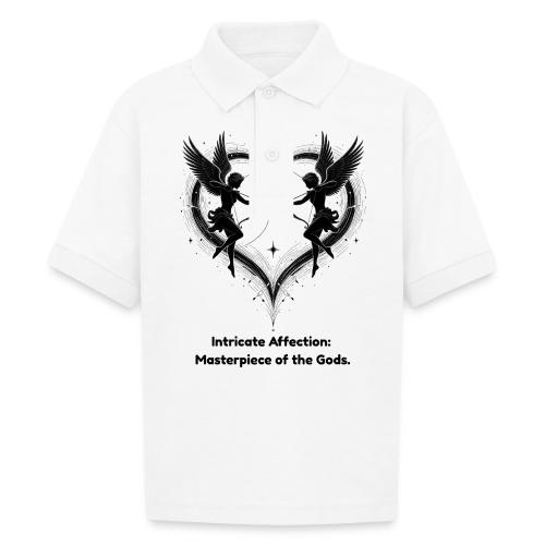 Intricate Affection T-Shirt - Gildan Kid's 50/50 Jersey Polo