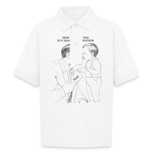 Dad Joke Blueprint T-Shirt - Gildan Kid's 50/50 Jersey Polo