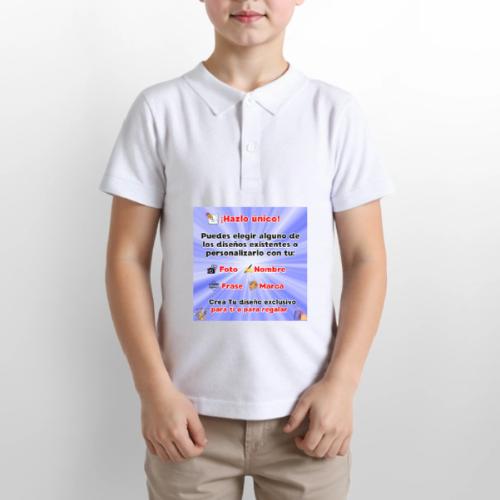 Personalized Souvenirs with Photo, Phrase, Design - Gildan Kid's 50/50 Jersey Polo