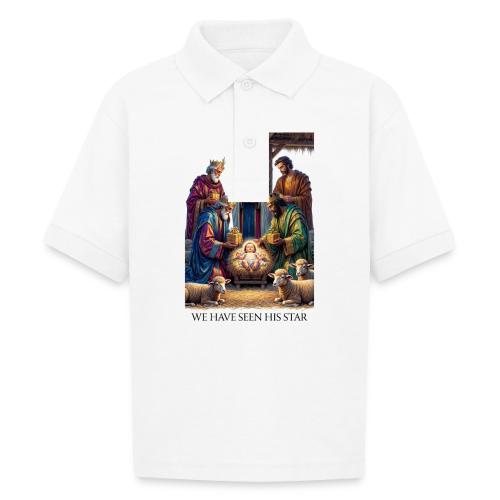 Three Wise Men T-Shirt - Gildan Kid's 50/50 Jersey Polo