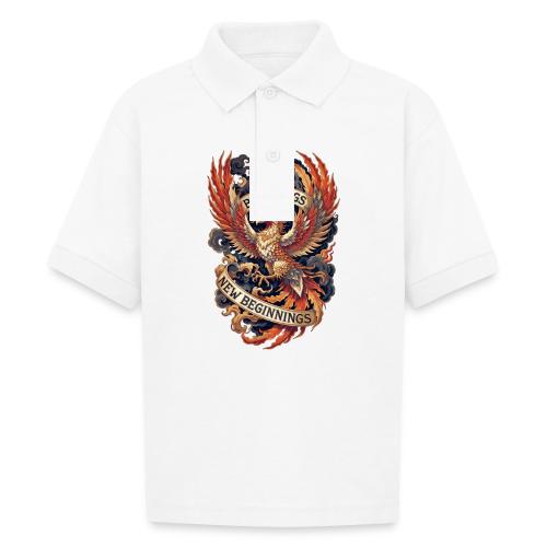 Phoenix New Year T-Shirt - Gildan Kid's 50/50 Jersey Polo