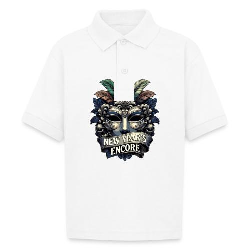 Masquerade Mask T-Shirt - Gildan Kid's 50/50 Jersey Polo