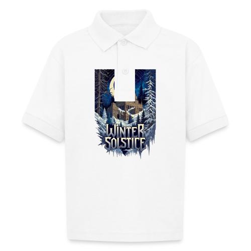 Gothic Solstice T-Shirt, Premium - Gildan Kid's 50/50 Jersey Polo