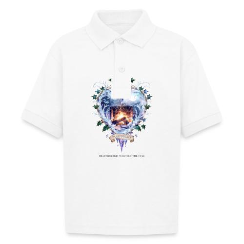 Imbolc Candle Veil T-Shirt | Veiled Rebirth - Gildan Kid's 50/50 Jersey Polo