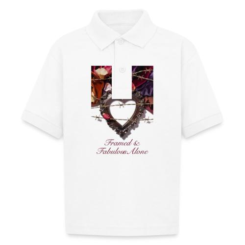 Framed & Fabulous Alone T-Shirt - Gildan Kid's 50/50 Jersey Polo
